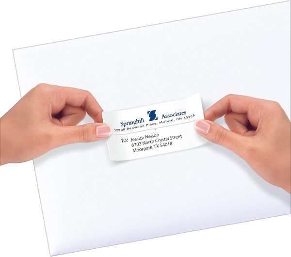 Avery Repositionable Shipping Labels 2x4 Sure Feed Re‑hesive White-4
